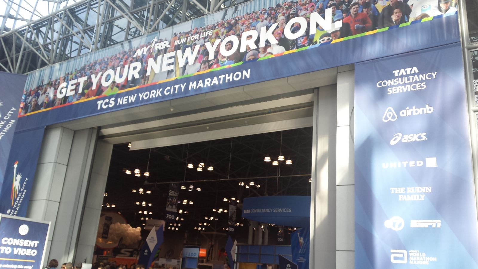 New York Marathon 2015: Entrada a la Feria del corredor
