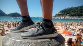 Las Adidas Ultra boost Uncaged en la playa de La Concha.