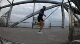 Un pequeo crucero con placa para entrenar