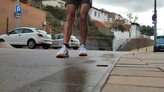 Cuidado al correr por zonas h�medas