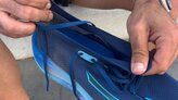 Upper con un material textil