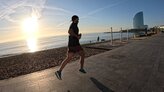 Entrenando por Barcelona con la rebel v4