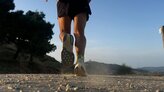 Entrenando con ella por zonas fuera del asfalto