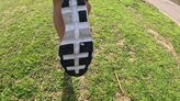 Suela cubierta por primera vez mediante el caucho Helion