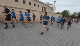 Disfrutando de uno de los pocos planos de la Salomon Run Bcn