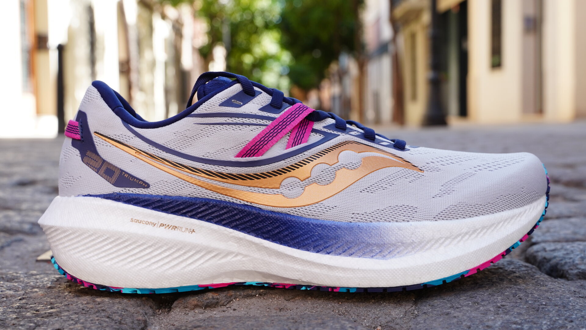 Zapatillas Saucony Mujer Triumph 20 Haze/Sundown - SAUCONY® Oficial Chile