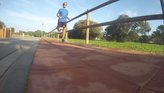 Saucony Triumph ISO 3 rodando sobre carril bici