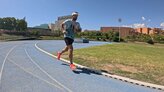 Primer debut sobre la pista de atletismo