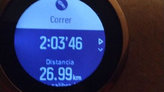 Haciendo uso del acelermetro sin contar con el GPS el Suunto marcaba una distancia bastante pronunciada menor