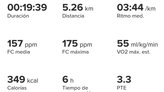 Resultado del Suunto con el GPS (del mvil) sincronizado