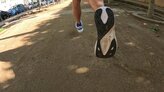 Zapatilla con una suela ancha y estable