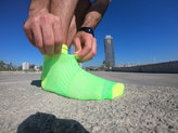 La elasticidad del calcetn WrightSock coolmesh II