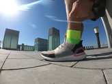 Tensa bien la zapatilla, que estos WrightSock Coolmesh II, tambin tienen un punto de estabilidad 