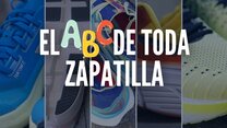 Las partes y las palabras que definen las zapatillas para correr