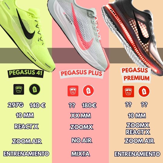 Nike pegasus especificaciones 2025